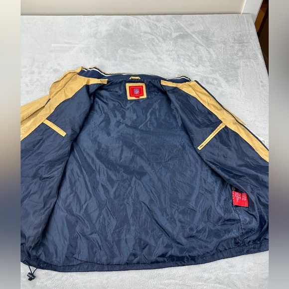 St Louis Rams Men's Size XL Vintage NFL Polyester Full Zip Windbreaker - Picture 8 of 16